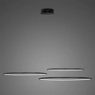 Lampa wisząca Ledowe Okręgi No.3 Φ80 cm in 3k 99W czarna Altavola Design - Lampy sufitowe - miniaturka - grafika 1