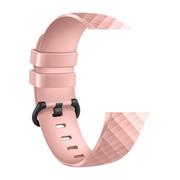Akcesoria do smartwatchy - Devia Pasek Deluxe Sport do Fitbit Charge 3 / Charge 4 pink L - miniaturka - grafika 1