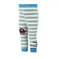 Legginsy - Sterntaler Legginsy dla chłopców, smok + legginsy straży pożarnej, beżowy (Grey-White), 122-128 - miniaturka - grafika 1