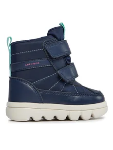 Geox Kozaki B Willaboom Girl B A B365AE 0FU54 C4002 M Granatowy - Buty dla dziewczynek - miniaturka - grafika 1