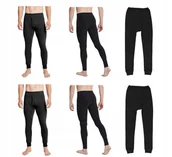 Pozostała odzież narciarska - Zestaw 2 pary Kalesony Męskie Termoaktywne Bawełniane r. S/M Grube Ciepłe - miniaturka - grafika 1