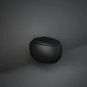 Deski sedesowe - RAK Ceramics Cloud Deska wolnoopadająca czarny mat CLOSC3901504 - odbiór osobisty: Kraków, Warszawa - miniaturka - grafika 1