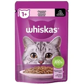 Mokra karma dla kotów - Karma dla kota WHISKAS Łosoś w sosie 85 g - miniaturka - grafika 1