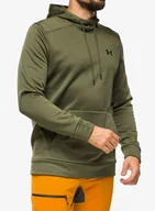 Bluzy sportowe męskie - Bluza z kapturem Under Armour UA Armour Fleece Hoodie - marine OD green/black - miniaturka - grafika 1