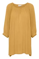 Bluzy damskie - KAFFE Damska bluza z długim rękawem, Golden Apricot, 40 - miniaturka - grafika 1