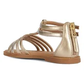 Sandały damskie - Geox J Karly Girl sandały damskie, platynowe, rozmiar 34 EU, Platinum, 34 EU - miniaturka - grafika 1