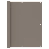 Parawany - vidaXL Parawan balkonowy, kolor taupe, 120x400 cm, tkanina Oxford vidaXL - miniaturka - grafika 1