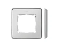 Klawisze i ramki - Kontakt Simon Ramka 1-krotna SIMON 82 Detail SELECT metal - biały/aluminium - miniaturka - grafika 1