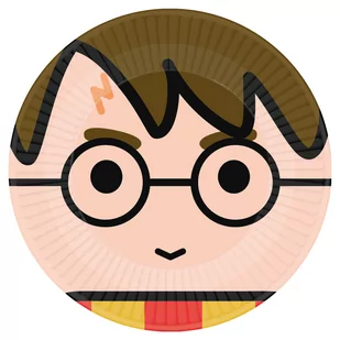 Amscan, Harry Potter, Talerzyki Papierowe, 8 Sztuk, 23 cm - Dekoracje i nakrycia stołu na imprezę - miniaturka - grafika 1