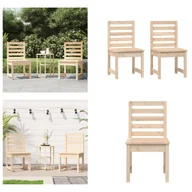Fotele i krzesła ogrodowe - vidaXL Krzesła ogrodowe 2 szt. 40,5x48x91,5 cm lite drewno sosnowe - krzesło ogrodowe - krzesła ogrodowe - krzesło zewnętrzne - krzesło tarasowe - miniaturka - grafika 1