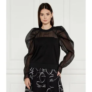 Karl Lagerfeld Bluzka Regular Fit - Bluzki damskie - miniaturka - grafika 1