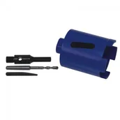 Wiertła - Dedra Diamentowe wiertło otworowe do do betonu, gresu, kamienia średnica 82 mm dług (H1222) - miniaturka - grafika 1