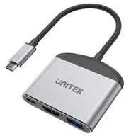 Adaptery i przejściówki - Unitek Adapter USB-C na HDMI 8K, USB-A, USB-C 100W - miniaturka - grafika 1