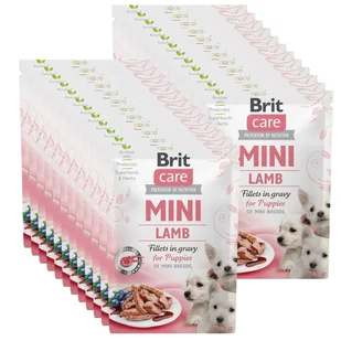 BRIT CARE Mini Lamb fillets in gravy  for puppy 24x85g - Mokra karma dla psów - miniaturka - grafika 1
