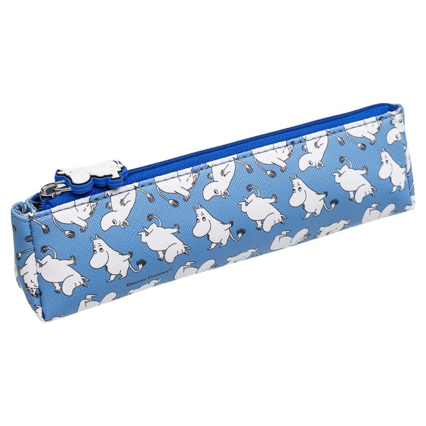Moomin, piórnik jednokomorowy, niebieski