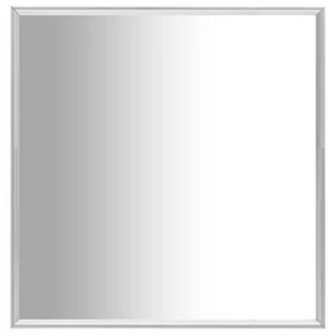 vidaXL Lumarko Lustro w srebrnej ramie, 60x60 cm 322732 - Lustra - miniaturka - grafika 1