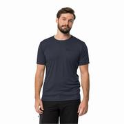 Koszulki męskie - T-shirt męski Jack Wolfskin TECH T M night blue - S - miniaturka - grafika 1