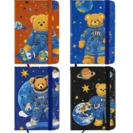 Notesy i bloczki - Centrum Notes A7/80K linia PU Miś 81140 mix - miniaturka - grafika 1