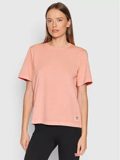 Koszulki i topy damskie - Reebok T-Shirt Natural Dye H11210 Pomarańczowy Regular Fit - grafika 1