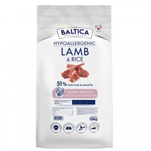 BALTICA KARMA L/ XL JAGNIĘCINĄ LAMB RYŻEM DUZYCH 12kg - Sucha karma dla psów - miniaturka - grafika 1