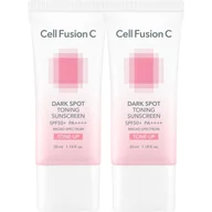 Kremy do twarzy z filtrem - Cell Fusion C Dark Spot Toning Sunscreen SPF50+ PA++++, 2x35ml - miniaturka - grafika 1