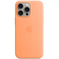 Etui i futerały do telefonów - Apple Silikonowe etui z MagSafe do iPhone 15 Pro Max Pomarańczowy sorbet MT1W3ZM/A - miniaturka - grafika 1