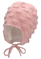 Czapki damskie - Sterntaler Dziewczęca GOTS czapka z dzianiny WöSri Lankachen czapka, różowa, 49 - miniaturka - grafika 1