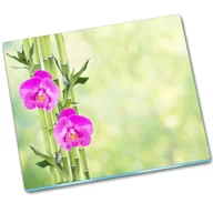 Deski do krojenia - Płyta ochronna na indukcję Orchidea i Bambus 60x52 cm - miniaturka - grafika 1
