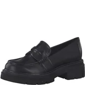 Klapki i japonki damskie - MARCO TOZZI Klapki damskie 2-24700-27, czarny - Black Brush - 40 EU - miniaturka - grafika 1