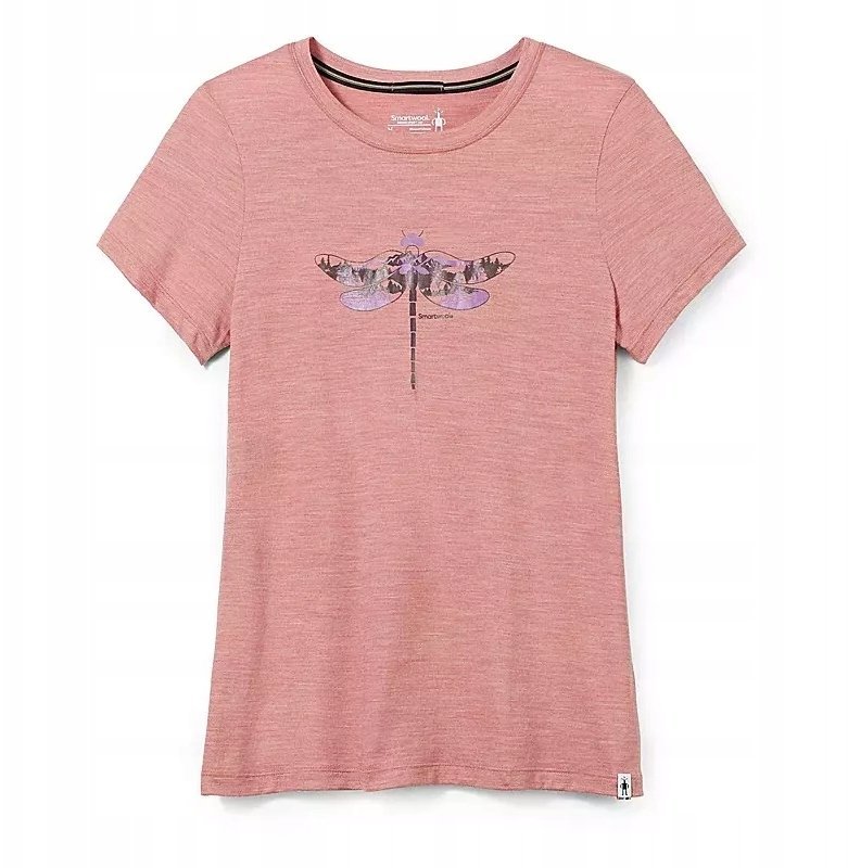 Smartwool W'S Merino Sport 150 Dragonfly Summit Short Sleeve Graphic Tee Slim Fit, J59, L