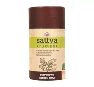 Farby do włosów i szampony koloryzujące - Natural Herbal Dye for Hair naturalna ziołowa farba do włosów Deep Brown 150g - miniaturka - grafika 1