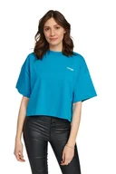 Koszulki i topy damskie - WRANGLER 90s TEE CARRIBEAN SEA W7Q4GFB13 XS - miniaturka - grafika 1