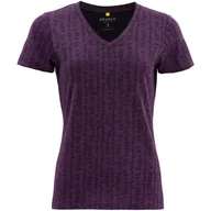 Koszulki sportowe damskie - DEVOLD Humla Merino 170 Tee Women Lilac M - miniaturka - grafika 1