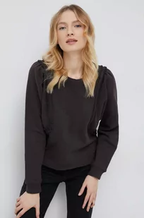 Pepe Jeans bluza damska kolor brązowy gładka - Bluzy damskie - miniaturka - grafika 1
