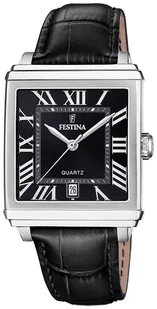 Zegarek Zegarek Festina F20681-3 Classic Square - - Zegarki męskie - miniaturka - grafika 1