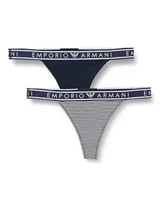 Emporio Armani damski plecak Bawełniane stringi dla kobiet Stringi, Marin, XL - Majtki damskie - miniaturka - grafika 1