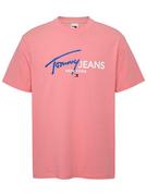 Koszulki męskie - Tommy Hilfiger Koszulka w kolorze jasnoróżowym - miniaturka - grafika 1