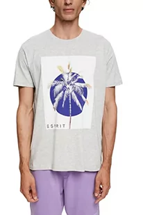 ESPRIT T-shirt męski, 044/jasnoszary 5, XL - Koszulki męskie - miniaturka - grafika 1