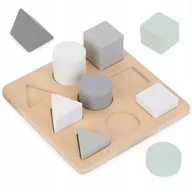 Zabawki interaktywne dla dzieci - Sorter Drewniana układanka Figury Montessori - miniaturka - grafika 1