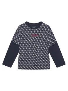 Guess Bluzka L5YI18 K8HM4 Granatowy Regular Fit - Bluzki damskie - miniaturka - grafika 1