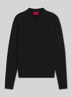 Swetry męskie - Koszulka polo o kroju slim fit z mieszanki wiskozy - miniaturka - grafika 1