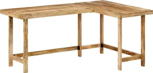 vidaXL Biurko, 165x110x75 cm, lite drewno mango - Stoły - miniaturka - grafika 1