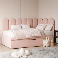 Łóżka dla dzieci i młodzieży - Łóżko tapicerowane Velvet Arch - różne rozmiary - miniaturka - grafika 1