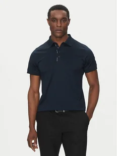 KARL LAGERFELD Polo 745007 552200 Granatowy Regular Fit - Koszulki męskie - miniaturka - grafika 1
