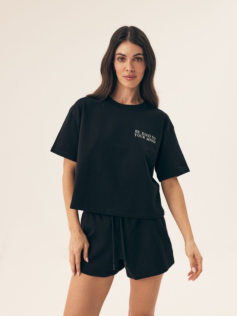 Koszulka z krótkim rękawem Menola Bloovii czarny S