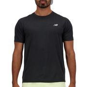 Koszulki sportowe męskie - Koszulka New Balance MT41253BK - czarna - miniaturka - grafika 1