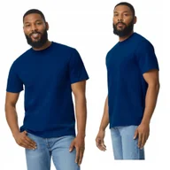Koszulki męskie - T-shirt koszulka męska BAWEŁNA Light Cotton GILDAN GI3000 GRANATOWA 3XL - miniaturka - grafika 1