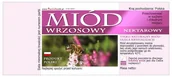 Akcesoria do hodowli zwierząt - Etykiety na Miód Wrzosowy (100szt) wzór - E1017 - miniaturka - grafika 1