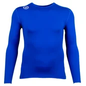 Koszulki sportowe męskie - Koszulka męska Warrior Compression LS Senior L, Niebieski - miniaturka - grafika 1