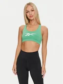 Biustonosze - Reebok Biustonosz top 100075676 Zielony Slim Fit - miniaturka - grafika 1